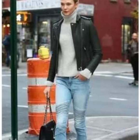 NWOT Faux Leather Biker Jacket - Picture 15 of 16